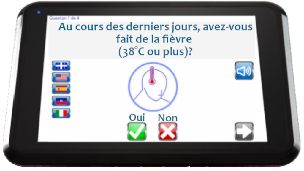 Borne d’auto déclaration Borne d'auto déclaration